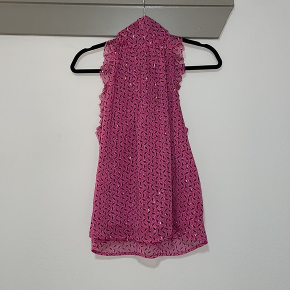 Sabina Musayev Celia Top in Pink Print SZ XS EUC - Picture 4 of 5